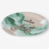 Cream Green Motor Adventure Papieren Bordje (Gekanteld)