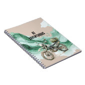 Cream Green Motorfiet Aventura Notitieboek (Rechterzijde)