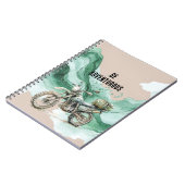 Cream Green Motorfiet Aventura Notitieboek (Linkerzijde)