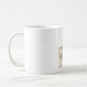 Cream Green Organic Bag Leaf Koffiemok (Links)