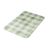 Cream Green Plaid Badmat (Gekanteld)