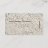 Cream Grey Monogram Wall Brick Visitekaartje (Achterkant)