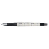 Cream Grey Yellow Plaid Stripes Pen (Voorkant)