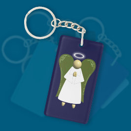 Cream Guardian Angel (dubbelzijdig) Sleutelhanger