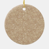 Cream Hearts Butterflies Christmas Keramisch Ornament (Achterkant)