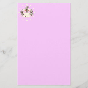 Cream Hearts rond een dikke Tea Party Briefpapier