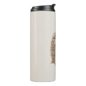 Cream Hedgehog Heart Love Thermosbeker (Gedraaid links)