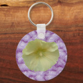 Cream Hollyhock-Sleutelhanger Sleutelhanger (Voorkant)