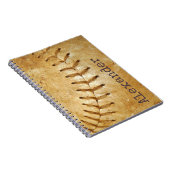 -Cream-honkbal Notitieboek (Rechterzijde)