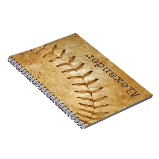 -Cream-honkbal Notitieboek (Rechterzijde)