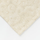 Cream Hoops Sequins Sparkle Shiny Shimmer Glitter Fleece Deken (Hoek)