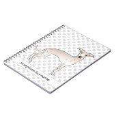 Cream Italiaans-gouden hond met aangepaste tekst Notitieboek (Linkerzijde)