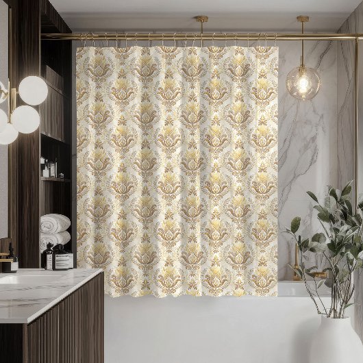 Cream Ivory Curtain Elegant Victorian Bath Style Douchegordijn