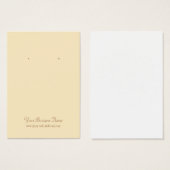 Cream Ivory Plain Simple Custom Earcard Visitekaartjes (Voorkant /achterkant)