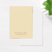 Cream Ivory Plain Simple Custom Earcard Visitekaartjes (Bureau)