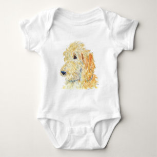 Cream Labradoodle #2 Baby Onsie/Creeper Romper