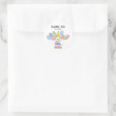 Cream Labradoodle Verjaardagsgunst Tags Sticker (Tas)