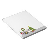 Cream Labrador Retriever - feestelijke kerstruimte Notitieblok (Schuin)