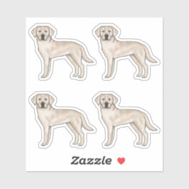 Cream Labrador Retriever Schattigee Cartoon Lab Do Sticker