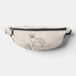 Cream Labrador Retriever Schattigee Cartoon Lab Ho Heuptasje