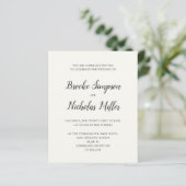 Cream LAGE KOSTEN Eenvoudig handgeschreven minimal (Staand voorkant)