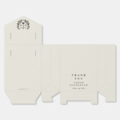 Cream Law Scales+Laurel Wreath Graduation Bedankdoosjes (Ongevouwen)