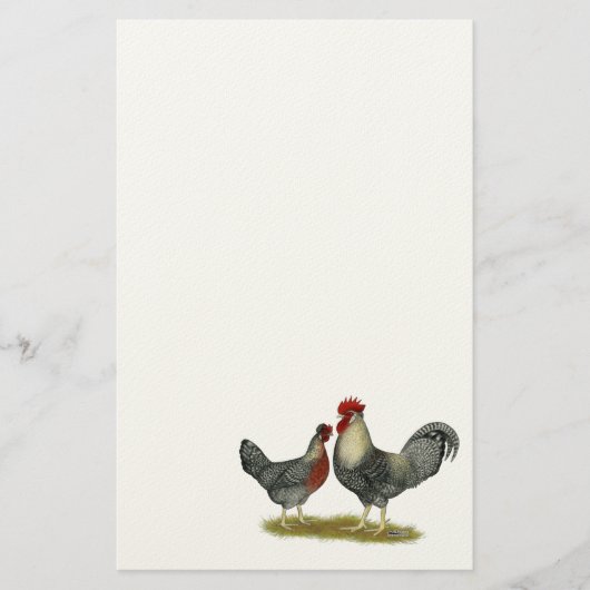 Cream Legbar-kippen Briefpapier (Voorkant)