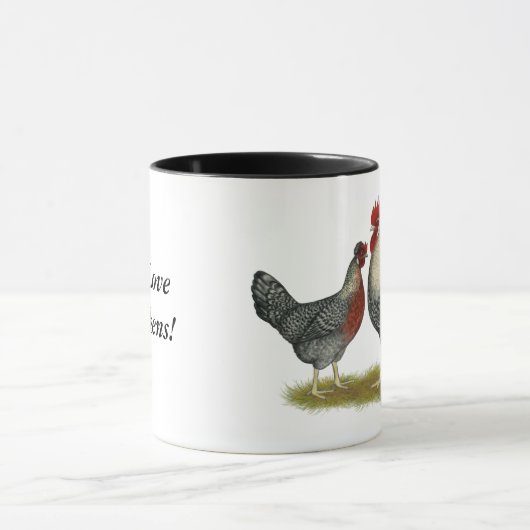 Cream Legbar-kippen Mok (Midden)