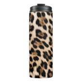 Cream Leopard Animal Birthday Thermosbeker (Voorkant)