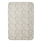 Cream Leopard Print Badmat (Voorkant Verticaal)