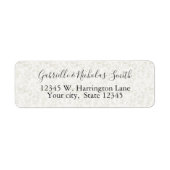 Cream Leopard Print Etiket (Voorkant)