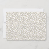 Cream Leopard Print Kaart (Achterkant)