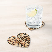Cream Leopard Print Kartonnen Onderzetters (Insitu)