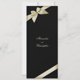 Cream Lint bruiloft aankondiging