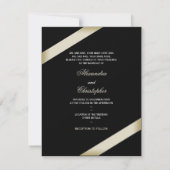 Cream Lint bruiloft aankondiging (Achterkant)