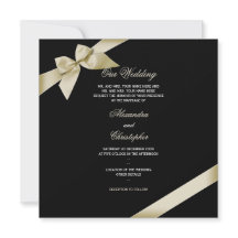 Cream Lint Bruiloft Aankondiging 2