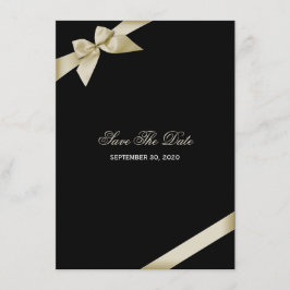 Cream lint bruiloft Save the date