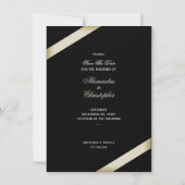 Cream lint bruiloft Save the date (Achterkant)