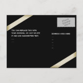 Cream Lint Bruiloft Save the Date 4 Aankondigingskaart (Achterkant)