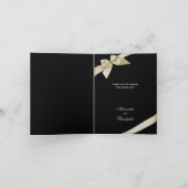 Cream Lint Dank u Bedankkaart (Binnen)