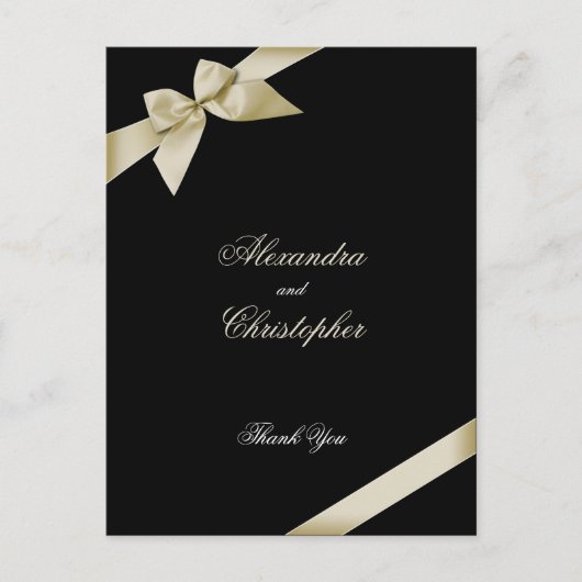 Cream Lint Dank u Briefkaart (Voorkant)