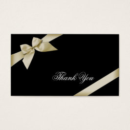 Cream Lint Dank u Minicard Visitekaartje