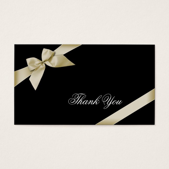 Cream Lint Dank u Minicard Visitekaartje (Voorkant)