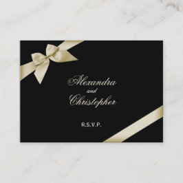 Cream Lint RSVP Minicard Informatiekaartje