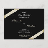 Cream Lint Save the Date Aankondiging (Achterkant)