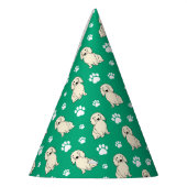 Cream Long-haired Dachshund Feesthoedjes (Links)