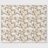 Cream Magnolia in bloom Cadeaupapier (Vlak)