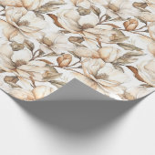 Cream Magnolia in bloom Cadeaupapier (Hoek)