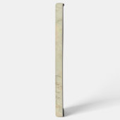 Cream Marble Monogram Samsung Galaxy Hoesje (Linkerkant)