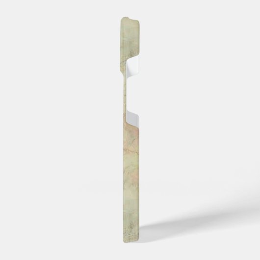 Cream Marble Pattern iPhone Hoesje (Linkerkant)